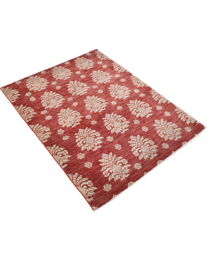 Ziegler 3' 2" X 4' 0" Hand Knotted Wool Rug 3' 2" X 4' 0" (97 X 122) / Red / Wool