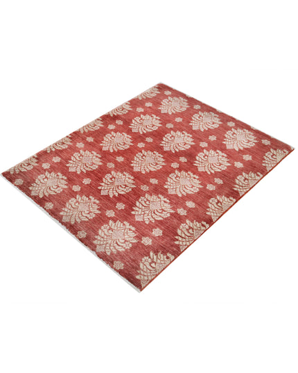 Ziegler 3' 2" X 4' 0" Hand Knotted Wool Rug 3' 2" X 4' 0" (97 X 122) / Red / Wool