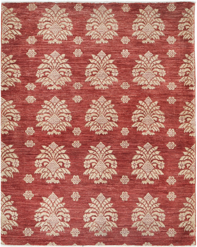 Ziegler 3' 2" X 4' 0" Hand Knotted Wool Rug 3' 2" X 4' 0" (97 X 122) / Red / Wool