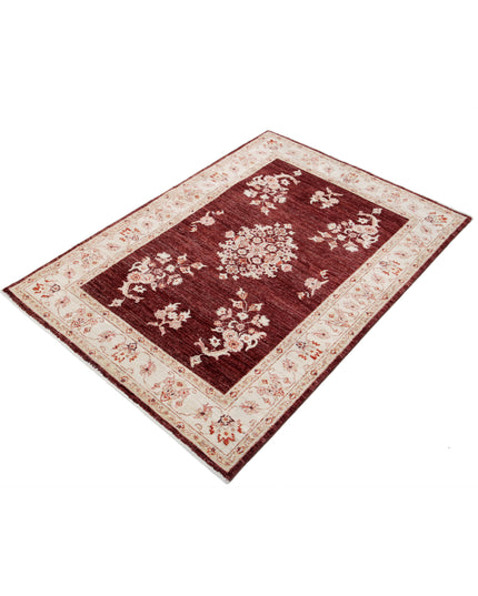 Ziegler 3' 5" X 4' 11" Hand Knotted Wool Rug 3' 5" X 4' 11" (104 X 150) / Brown / Wool