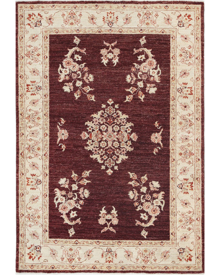 Ziegler 3' 5" X 4' 11" Hand Knotted Wool Rug 3' 5" X 4' 11" (104 X 150) / Brown / Wool
