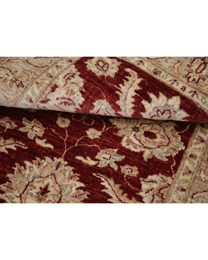 Ziegler 3' 0" X 4' 7" Hand Knotted Wool Rug 3' 0" X 4' 7" (91 X 140) / Red / Wool