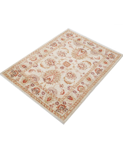 Ziegler 2' 10" X 3' 10" Hand Knotted Wool Rug 2' 10" X 3' 10" (86 X 117) / Ivory / Wool