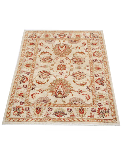 Ziegler 2' 10" X 3' 10" Hand Knotted Wool Rug 2' 10" X 3' 10" (86 X 117) / Ivory / Wool