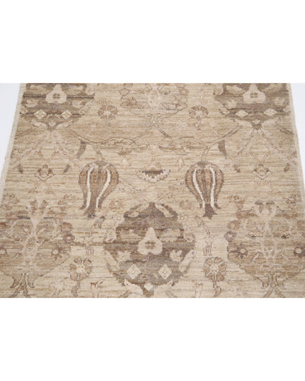 Ziegler 2' 8" X 3' 10" Hand Knotted Wool Rug 2' 8" X 3' 10" (81 X 117) / Brown / Wool