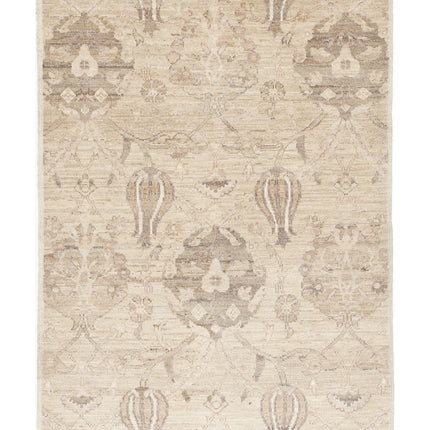 Ziegler 2' 8" X 3' 10" Hand Knotted Wool Rug 2' 8" X 3' 10" (81 X 117) / Brown / Wool