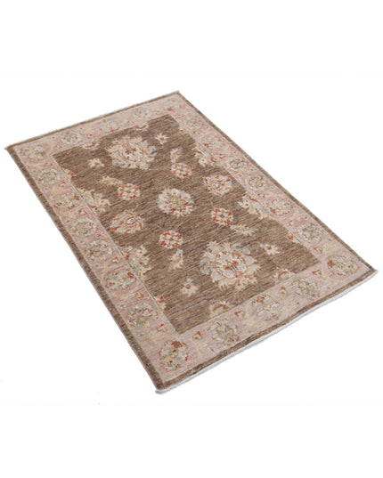Ziegler 2' 7" X 3' 9" Hand Knotted Wool Rug 2' 7" X 3' 9" (79 X 114) / Brown / Wool