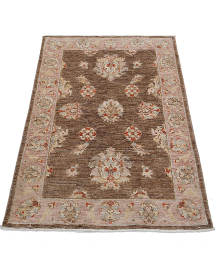 Ziegler 2' 7" X 3' 9" Hand Knotted Wool Rug 2' 7" X 3' 9" (79 X 114) / Brown / Wool