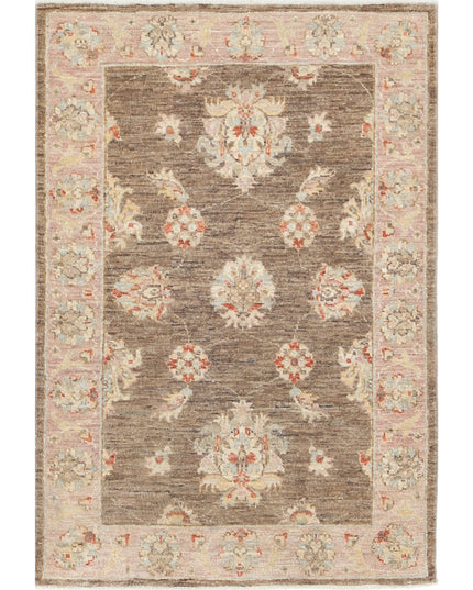 Ziegler 2' 7" X 3' 9" Hand Knotted Wool Rug 2' 7" X 3' 9" (79 X 114) / Brown / Wool