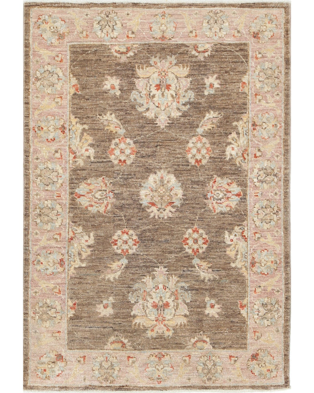 Ziegler 2' 7" X 3' 9" Hand Knotted Wool Rug 2' 7" X 3' 9" (79 X 114) / Brown / Wool