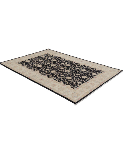 Ziegler 5' 6" X 8' 0" Hand Knotted Wool Rug 5' 6" X 8' 0" (168 X 244) / Black / Wool