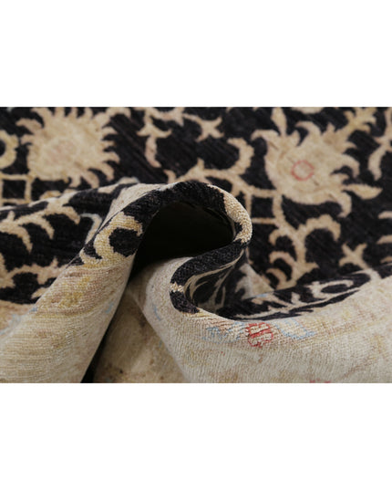 Ziegler 5' 6" X 8' 0" Hand Knotted Wool Rug 5' 6" X 8' 0" (168 X 244) / Black / Wool