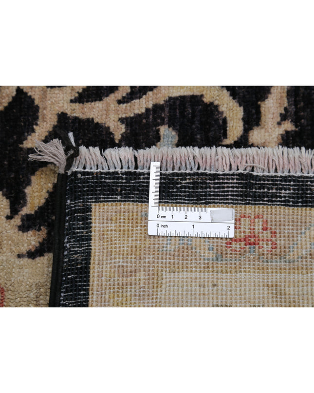 Ziegler 5' 6" X 8' 0" Hand Knotted Wool Rug 5' 6" X 8' 0" (168 X 244) / Black / Wool