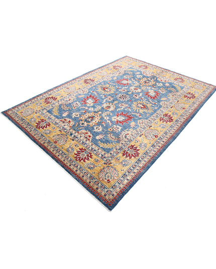 Ziegler 5' 8" X 7' 9" Hand Knotted Wool Rug 5' 8" X 7' 9" (173 X 236) / Blue / Wool