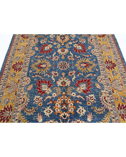 Ziegler 5' 8" X 7' 9" Hand Knotted Wool Rug 5' 8" X 7' 9" (173 X 236) / Blue / Wool