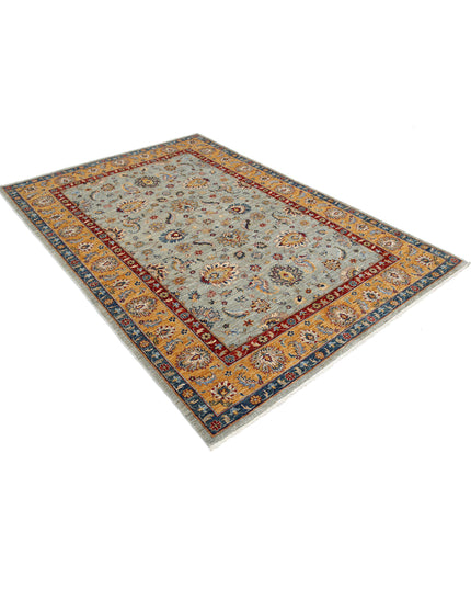 Ziegler 5' 6" X 7' 9" Hand Knotted Wool Rug 5' 6" X 7' 9" (168 X 236) / Grey / Wool