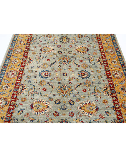 Ziegler 5' 6" X 7' 9" Hand Knotted Wool Rug 5' 6" X 7' 9" (168 X 236) / Grey / Wool