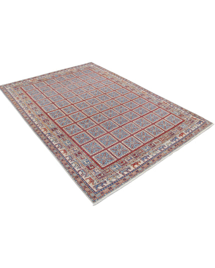 Ziegler 5' 5" X 7' 6" Hand Knotted Wool Rug 5' 5" X 7' 6" (165 X 229) / Blue / Wool