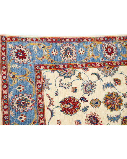 Ziegler 5' 5" X 7' 8" Hand Knotted Wool Rug 5' 5" X 7' 8" (165 X 234) / Ivory / Wool