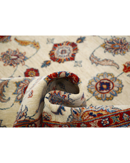 Ziegler 5' 5" X 7' 8" Hand Knotted Wool Rug 5' 5" X 7' 8" (165 X 234) / Ivory / Wool