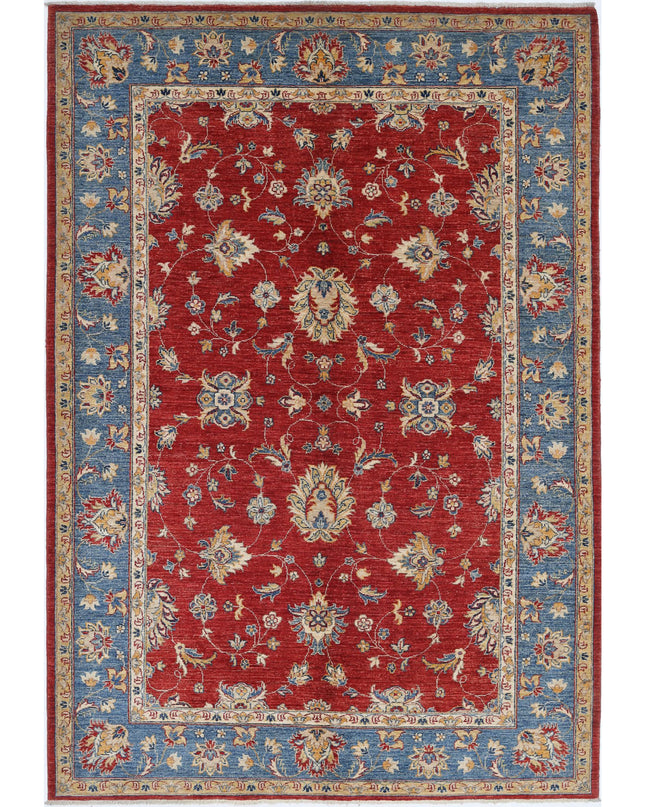 Ziegler 5' 9" X 8' 4" Hand Knotted Wool Rug 5' 9" X 8' 4" (175 X 254) / Red / Wool