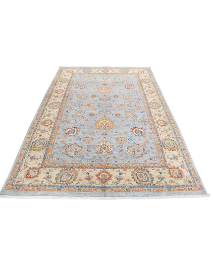 Ziegler 5' 7" X 7' 11" Hand Knotted Wool Rug 5' 7" X 7' 11" (170 X 241) / Grey / Wool