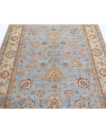 Ziegler 5' 7" X 7' 11" Hand Knotted Wool Rug 5' 7" X 7' 11" (170 X 241) / Grey / Wool