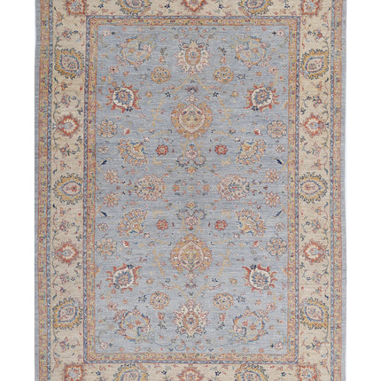 Ziegler 5' 7" X 7' 11" Hand Knotted Wool Rug 5' 7" X 7' 11" (170 X 241) / Grey / Wool