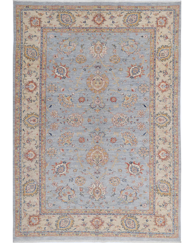 Ziegler 5' 7" X 7' 11" Hand Knotted Wool Rug 5' 7" X 7' 11" (170 X 241) / Grey / Wool