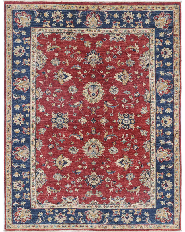 Ziegler 5' 7" X 7' 4" Hand Knotted Wool Rug 5' 7" X 7' 4" (170 X 223) / Red / Wool