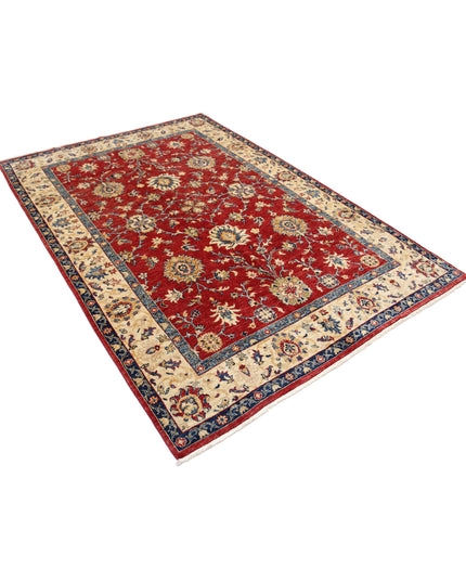 Ziegler 5' 7" X 8' 1" Hand Knotted Wool Rug 5' 7" X 8' 1" (170 X 246) / Red / Wool