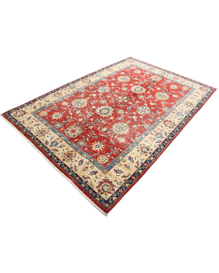 Ziegler 5' 7" X 8' 1" Hand Knotted Wool Rug 5' 7" X 8' 1" (170 X 246) / Red / Wool