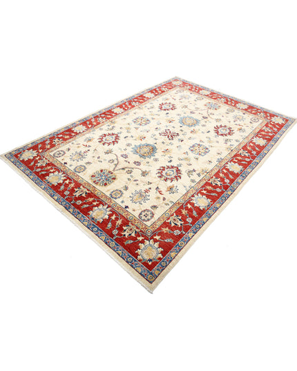 Ziegler 5' 8" X 8' 2" Hand Knotted Wool Rug 5' 8" X 8' 2" (173 X 249) / Ivory / Wool