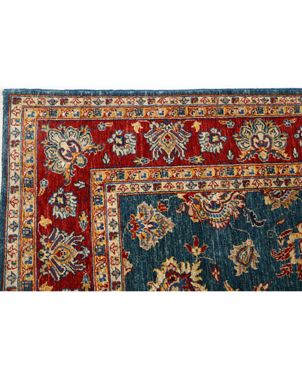 Ziegler 5' 6" X 7' 7" Hand Knotted Wool Rug 5' 6" X 7' 7" (168 X 231) / Teal / Wool