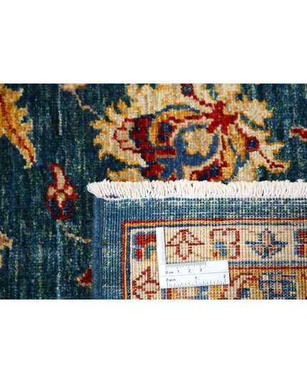 Ziegler 5' 6" X 7' 7" Hand Knotted Wool Rug 5' 6" X 7' 7" (168 X 231) / Teal / Wool