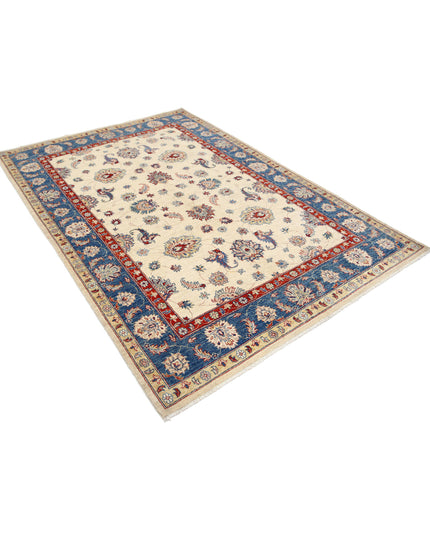 Ziegler 5' 5" X 7' 8" Hand Knotted Wool Rug 5' 5" X 7' 8" (165 X 234) / Ivory / Wool