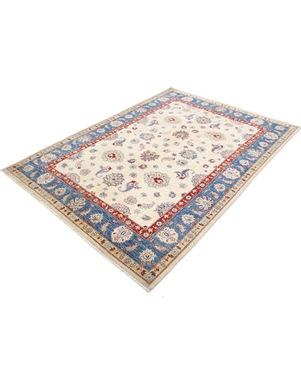 Ziegler 5' 5" X 7' 8" Hand Knotted Wool Rug 5' 5" X 7' 8" (165 X 234) / Ivory / Wool