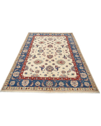 Ziegler 5' 5" X 7' 8" Hand Knotted Wool Rug 5' 5" X 7' 8" (165 X 234) / Ivory / Wool