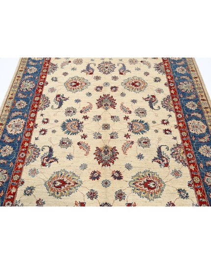 Ziegler 5' 5" X 7' 8" Hand Knotted Wool Rug 5' 5" X 7' 8" (165 X 234) / Ivory / Wool