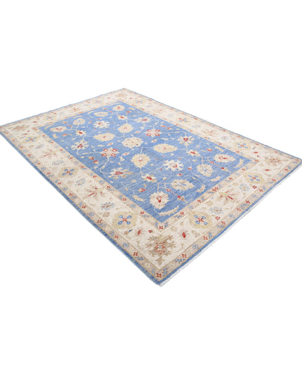 Ziegler 5' 7" X 7' 11" Hand Knotted Wool Rug 5' 7" X 7' 11" (170 X 241) / Blue / Wool