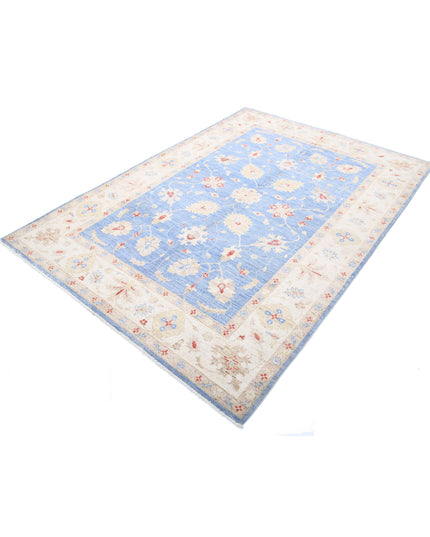 Ziegler 5' 7" X 7' 11" Hand Knotted Wool Rug 5' 7" X 7' 11" (170 X 241) / Blue / Wool