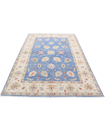 Ziegler 5' 7" X 7' 11" Hand Knotted Wool Rug 5' 7" X 7' 11" (170 X 241) / Blue / Wool