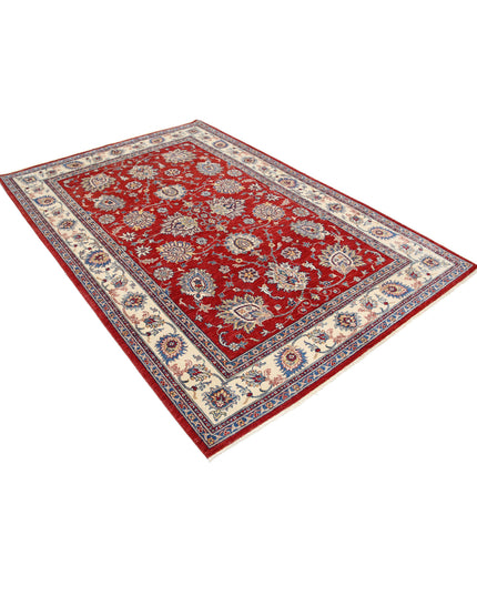 Ziegler 5' 6" X 7' 9" Hand Knotted Wool Rug 5' 6" X 7' 9" (168 X 236) / Red / Wool