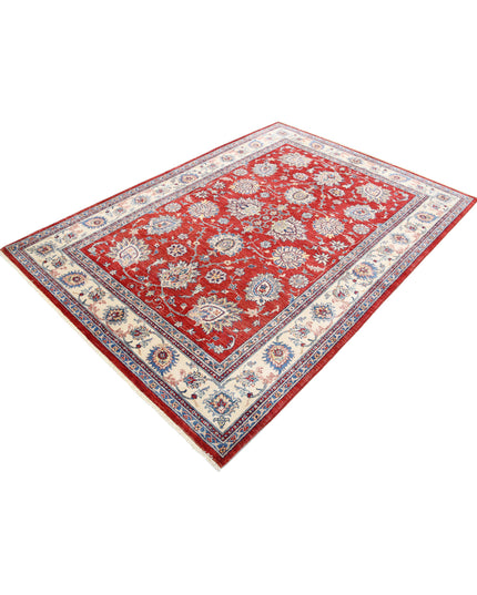Ziegler 5' 6" X 7' 9" Hand Knotted Wool Rug 5' 6" X 7' 9" (168 X 236) / Red / Wool