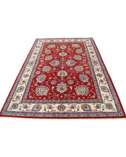 Ziegler 5' 6" X 7' 9" Hand Knotted Wool Rug 5' 6" X 7' 9" (168 X 236) / Red / Wool