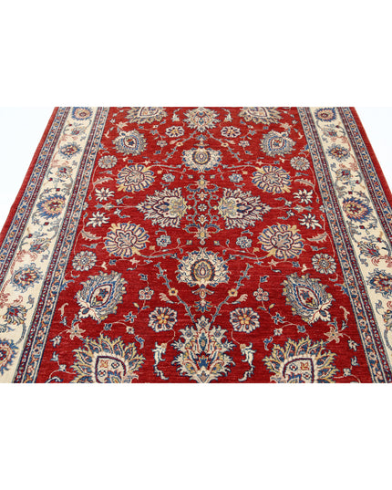 Ziegler 5' 6" X 7' 9" Hand Knotted Wool Rug 5' 6" X 7' 9" (168 X 236) / Red / Wool