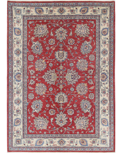 Ziegler 5' 6" X 7' 9" Hand Knotted Wool Rug 5' 6" X 7' 9" (168 X 236) / Red / Wool