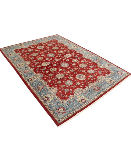 Ziegler 5' 9" X 7' 9" Hand Knotted Wool Rug 5' 9" X 7' 9" (175 X 236) / Red / Wool