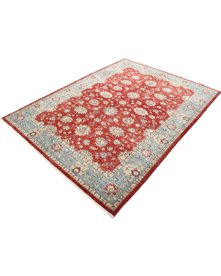 Ziegler 5' 9" X 7' 9" Hand Knotted Wool Rug 5' 9" X 7' 9" (175 X 236) / Red / Wool