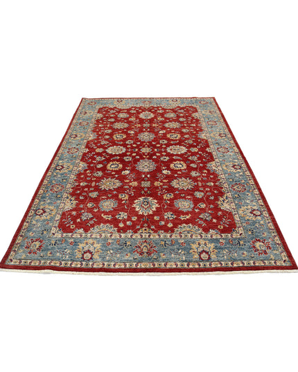 Ziegler 5' 9" X 7' 9" Hand Knotted Wool Rug 5' 9" X 7' 9" (175 X 236) / Red / Wool
